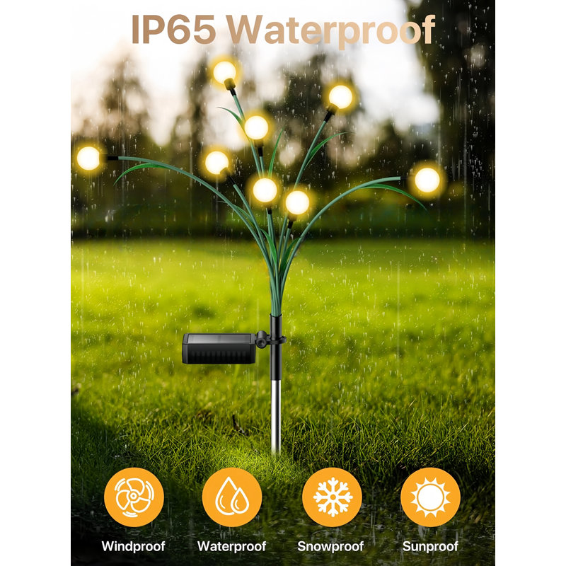 Leaf branch solar garden lights on sale